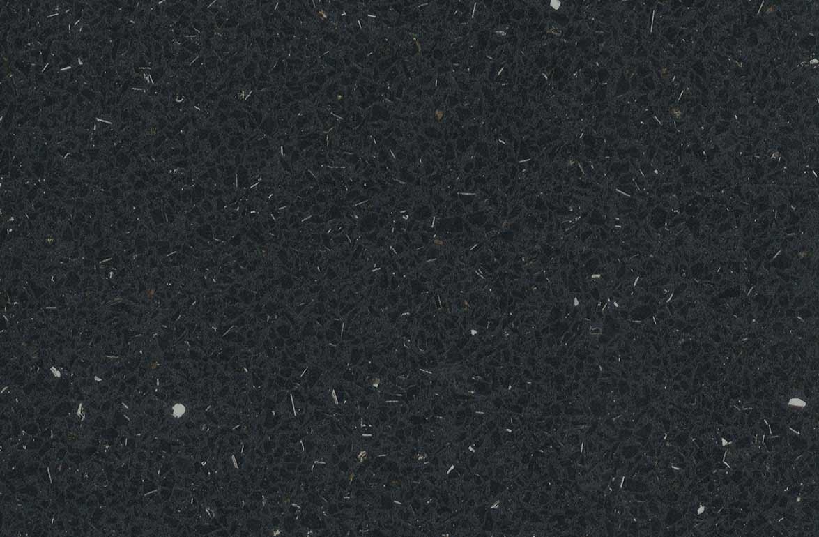 Keflico bordpl., Sort Terrazzo, 1 rund kant, FSC Mix 70%